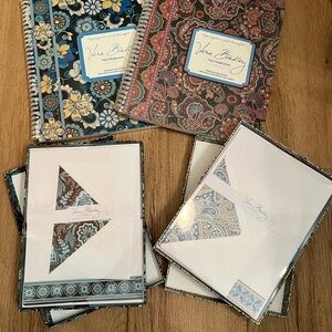 Vera Bradley Lot-Includes (2) Notebooks and (2) Fine Papers Stationary